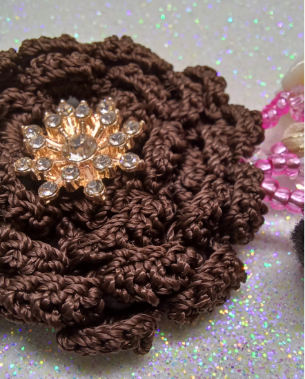 Háčkované  dizajnové náušnice "Dizajnový odkaz Stredomoria"